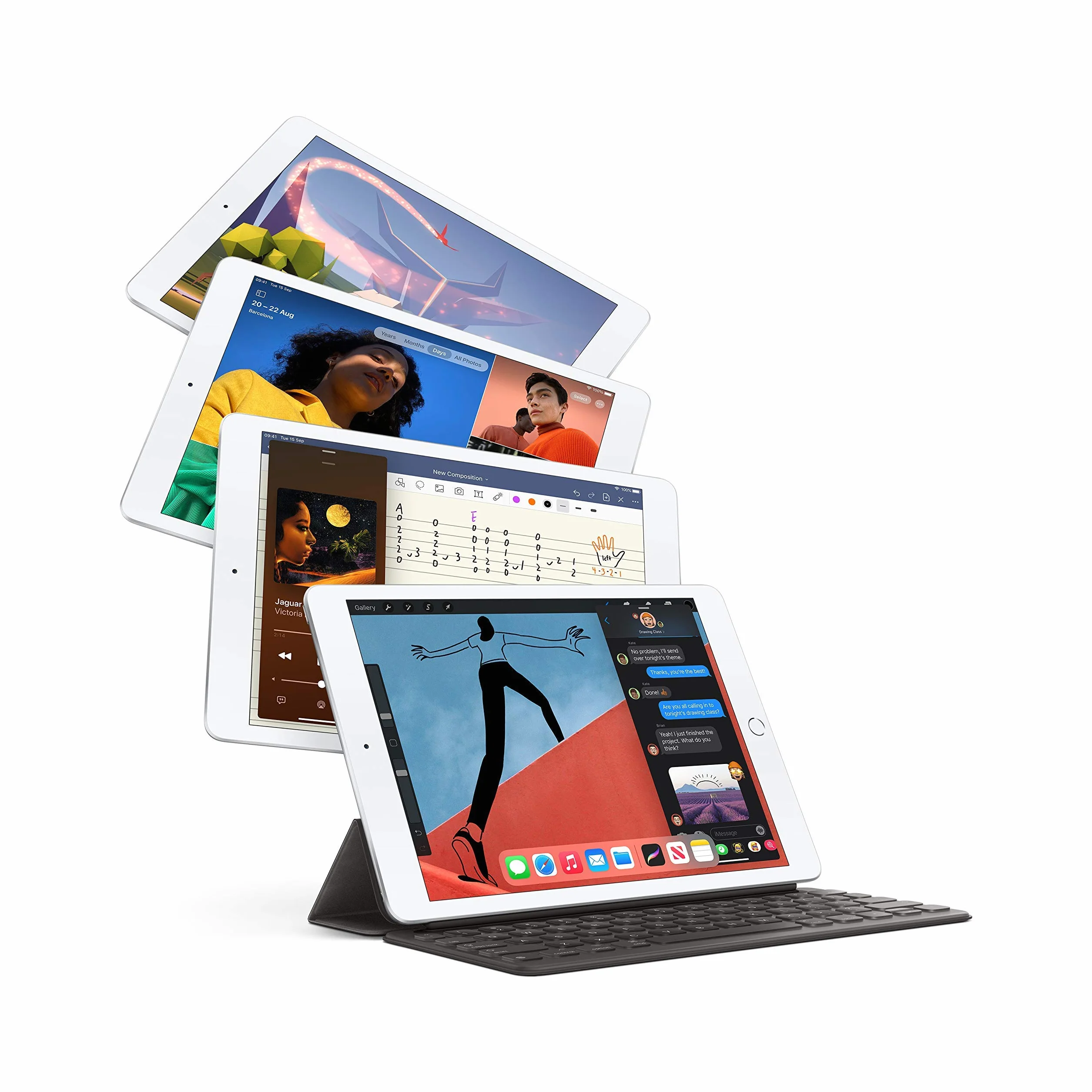 2020 Apple iPad (10,2-zoll, Wi-Fi, 32GB) Silber (Generalüberholt)