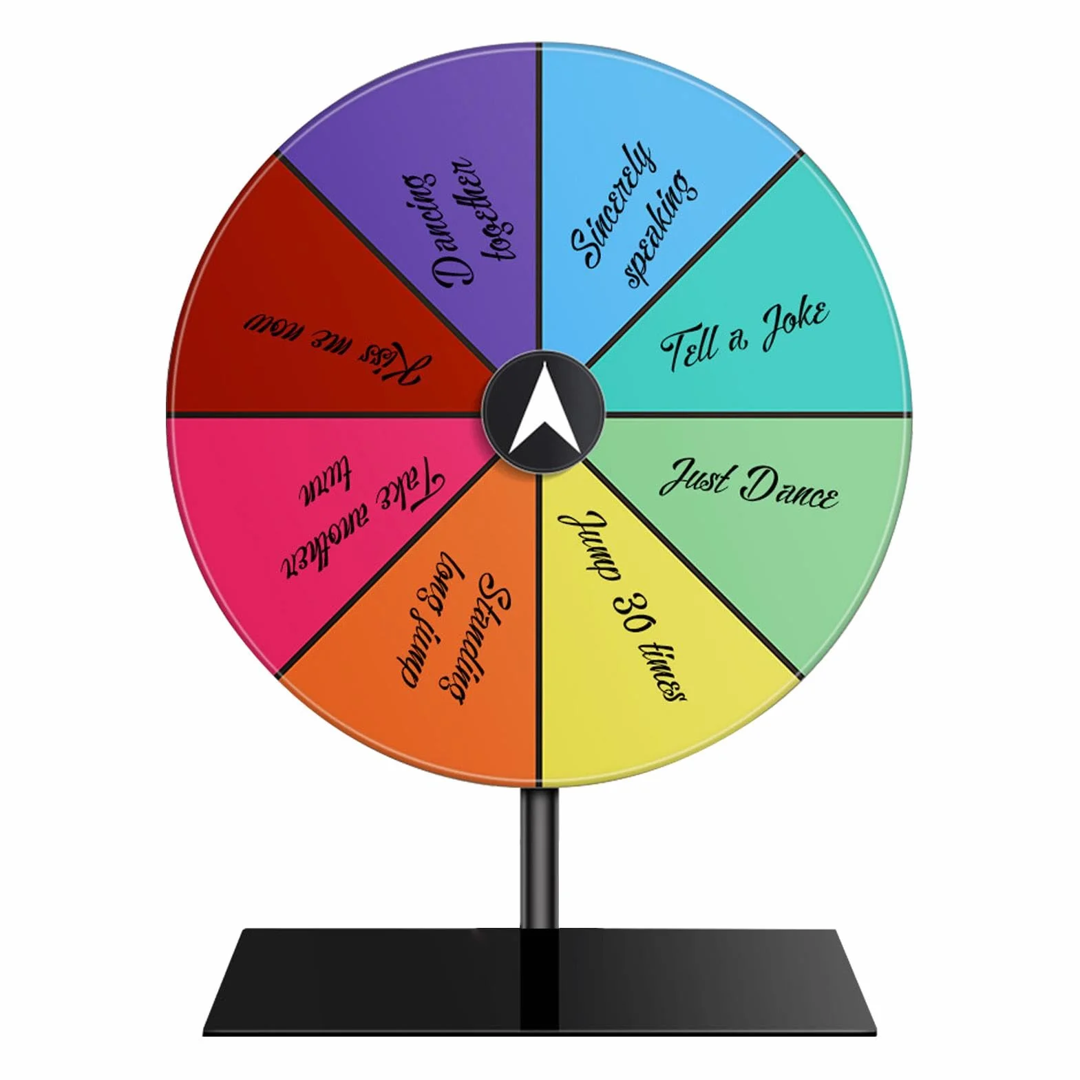 Generisch Glücksrad Zum Drehen,8/12/15-Slots-Fortune-Spinner Mit Stand, Rutschroulette Wheel of Fortune Game Mit Stand Und ElaSable Acryl Board, Für Die Messe, Karneval, Carnival