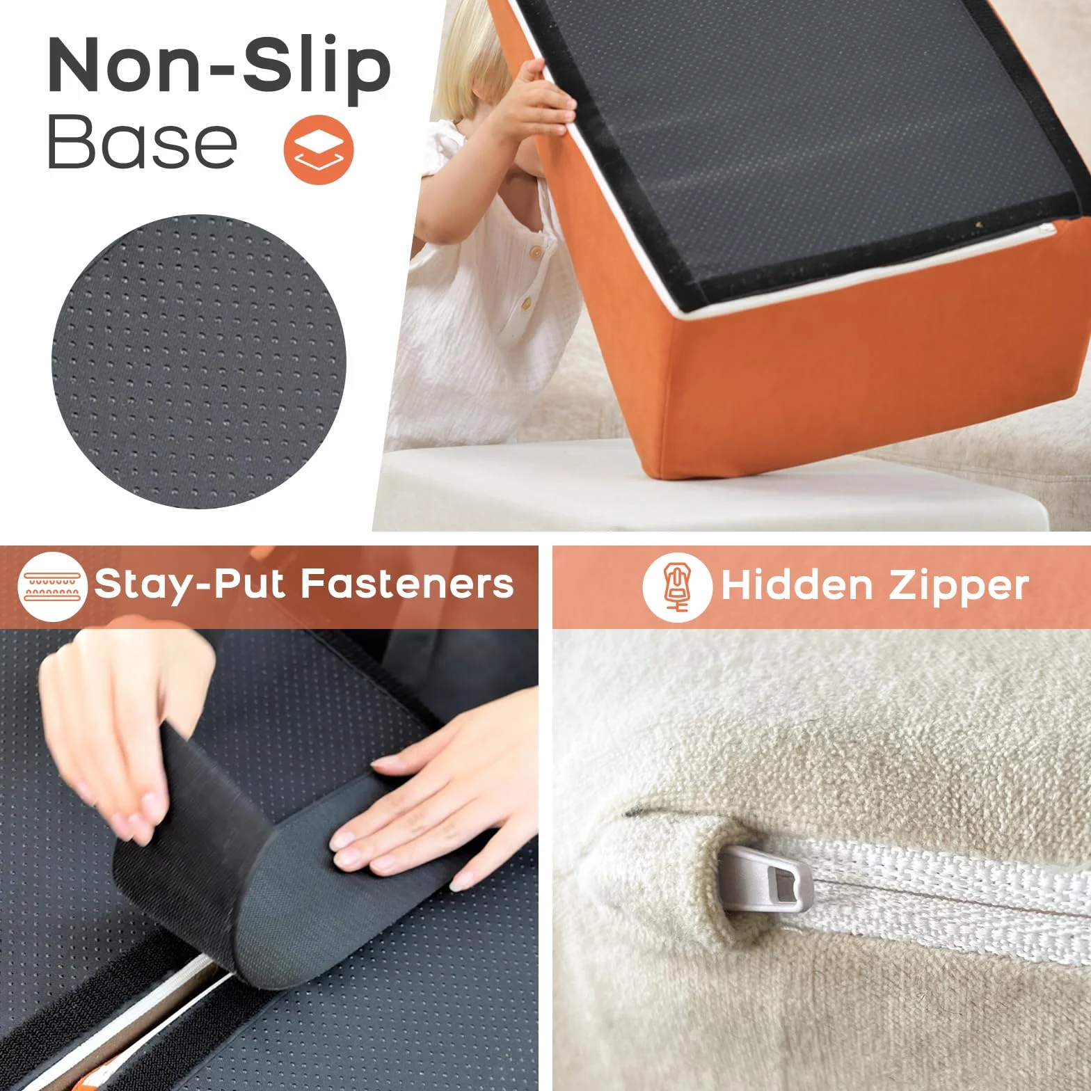BanaSuper Schaumstoff-Kletterblöcke für Kinder, Schaumstoff Bausteine XXL, EN71-zertifiziert & rutschfest, Kinder Montessori Spielzeug, Waschbare Hülle für Indoor-Spaß, Baby Soft Playset(Bunt)
