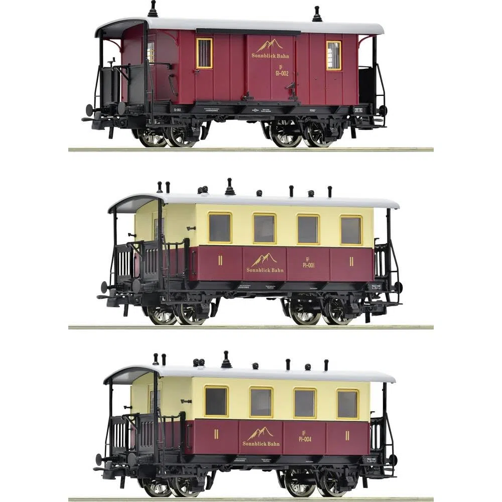 Roco 6200063 H0 3er-Set Zahnradbahn-Personenzug der Sonnblick-Bahn