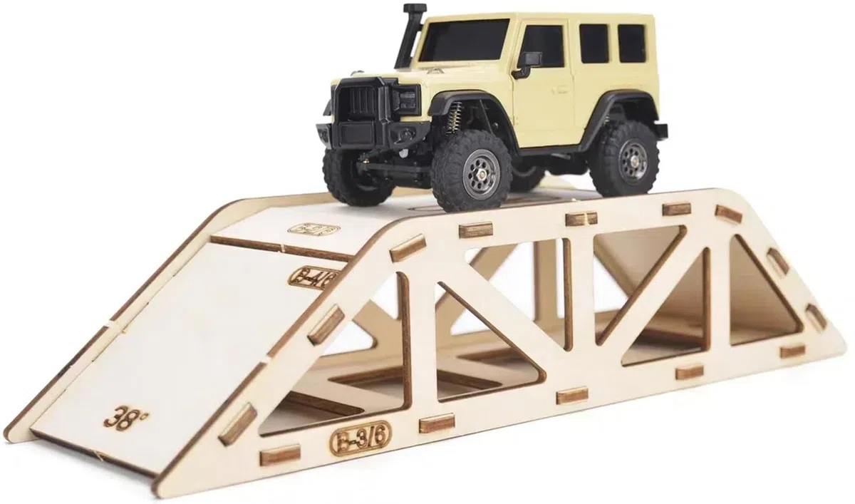 LDARC Hindernisparcours 4-teiliges Set für X43 Crawler/M58 Buggy, Baldachin, Teeter Totter, Rampen, rollende Straßen