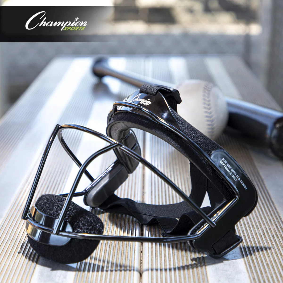 Champion Sports Softball-Gesichtsmaske – strapazierfähiger Fielder-Kopfschutz – Premium-Sport-Zubehör für drinnen und draußen – Magnesium oder Stahl in Mehreren Farben und Größen