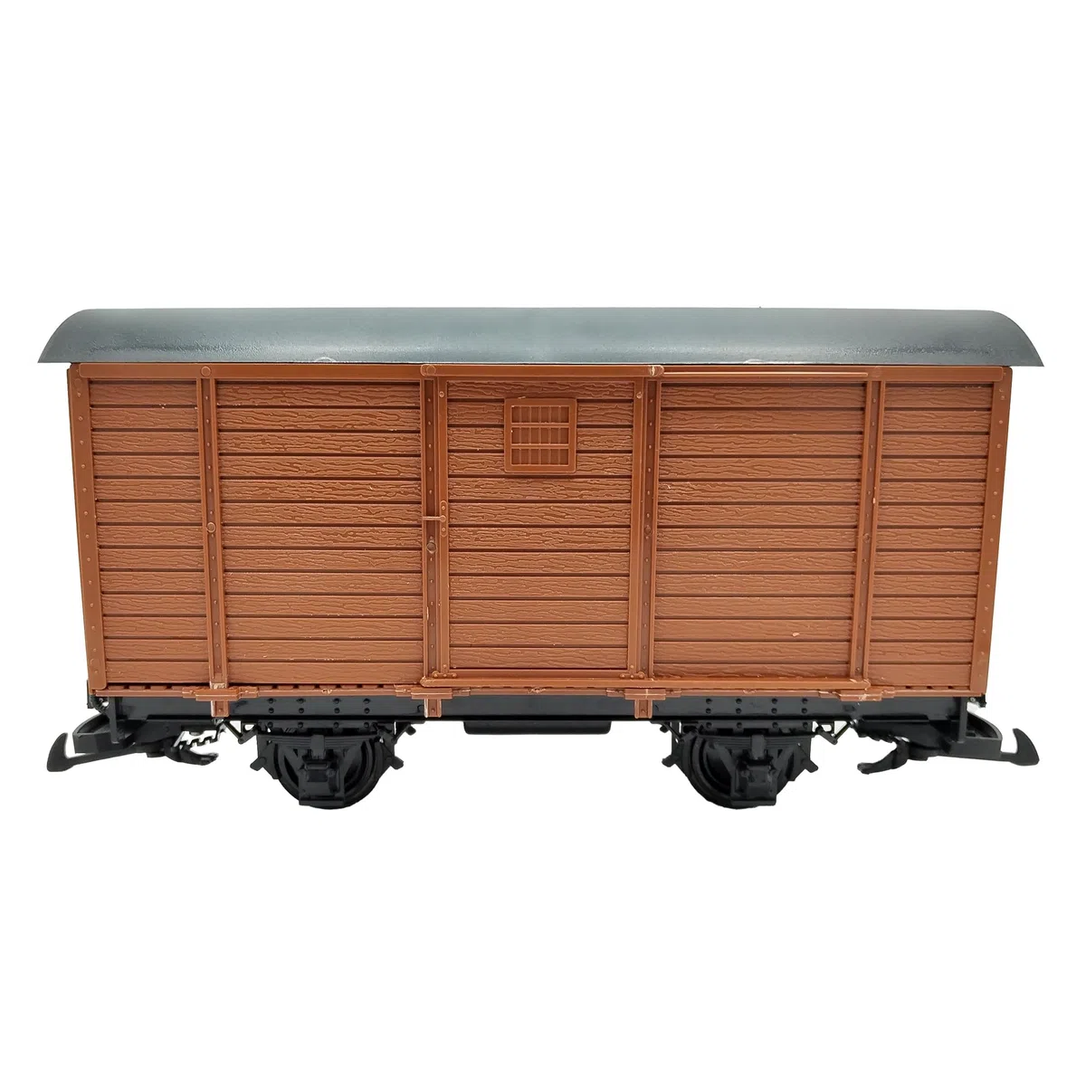 Gedeckter Güterwagen braun - Selbstbauwagen/Bausatzwagen - Gartenbahn Spur G