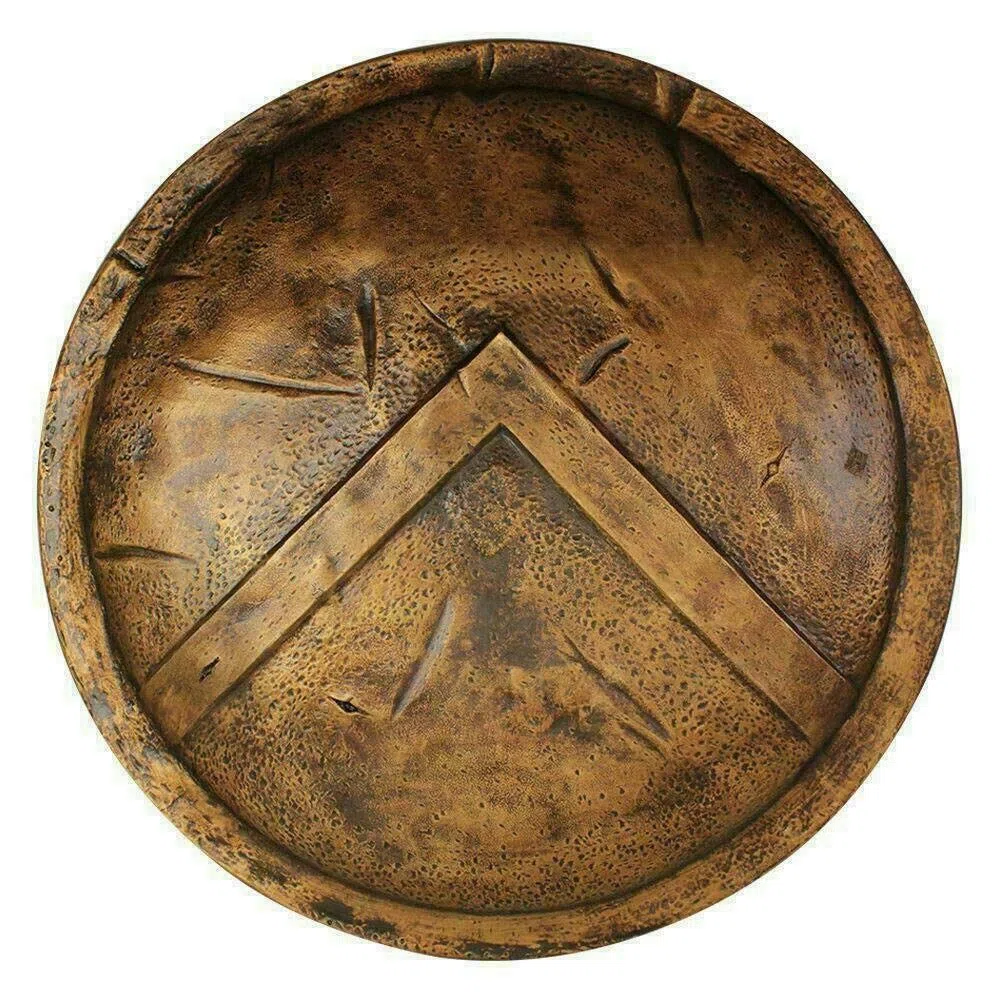Spartan König Rüstung Schild 300 Mittelalterliche Griechen Leonidas Rüstung Neue Schilde 24" Braun, Braun, Adult