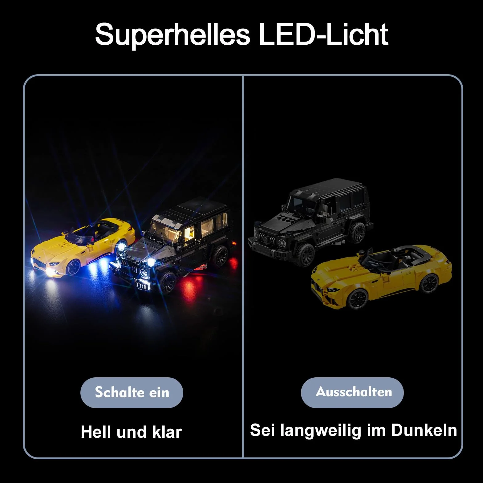 Led Licht Set für Lego 76924 Mercedes-AMG G 63 & Mercedes-AMG SL 63 (Kein Lego), Dekorationsbeleuchtungsset für Lego Mercedes-AMG G 63 & Mercedes-AMG SL 63 Kreative Spielzeug