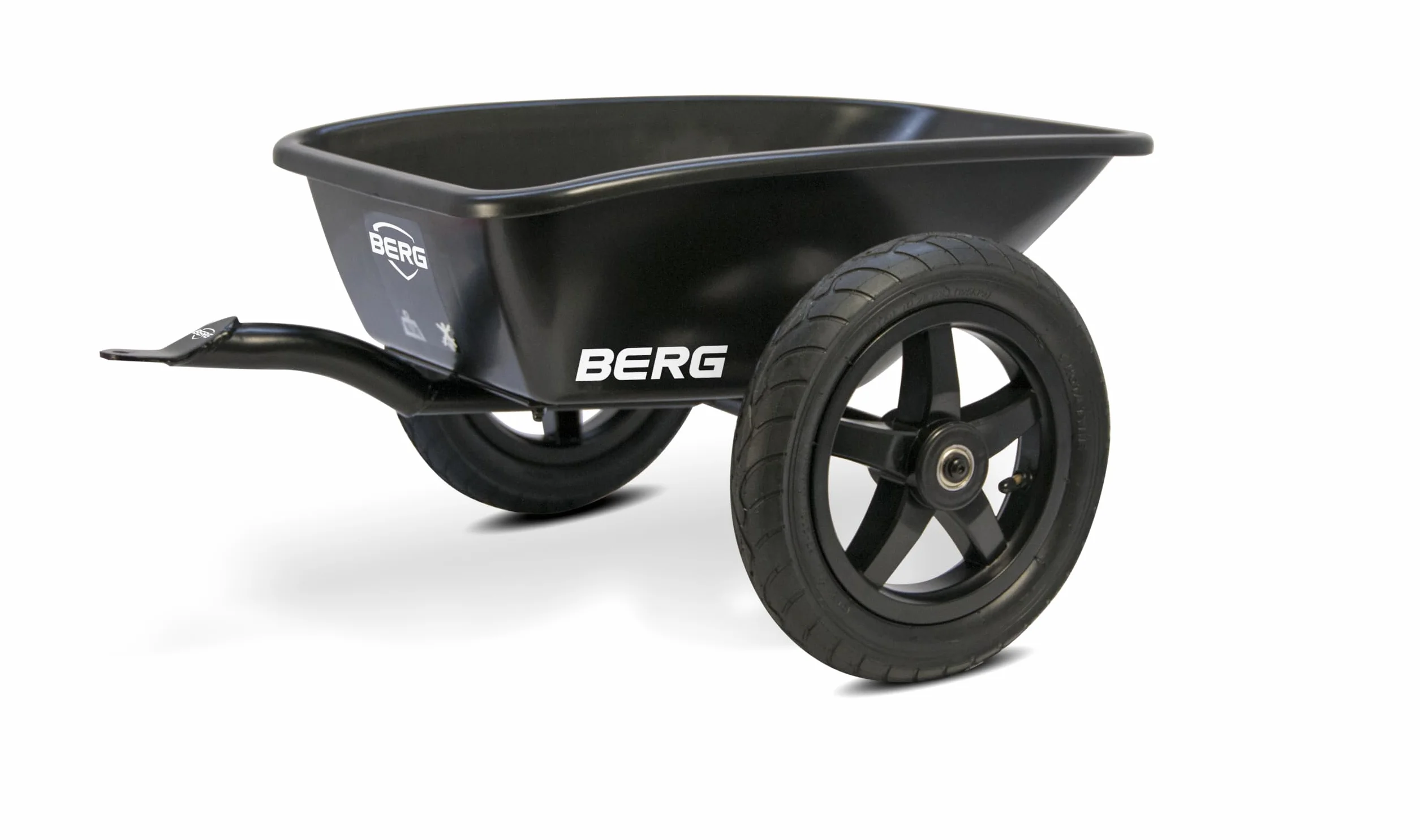 BERG Anhänger L für Pedal-Gokarts | Kinderanhänger | Spielzeug Trailer aus Kunststoff & Metall | Robustes Design | einfache Montage | Original Zubehör