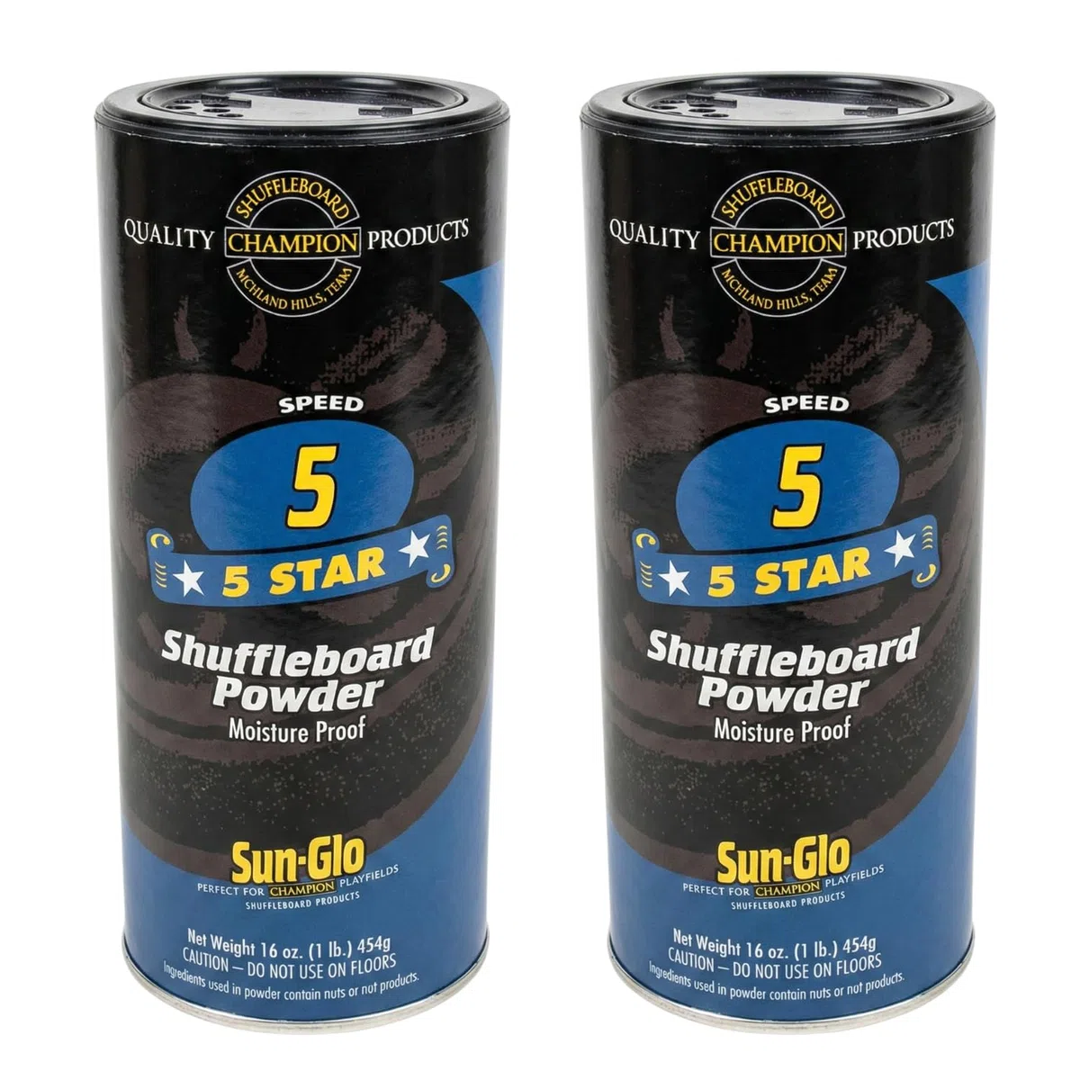 Sun-Glo #5 Speed Shuffleboard-Pulverwachs, Doppelpack