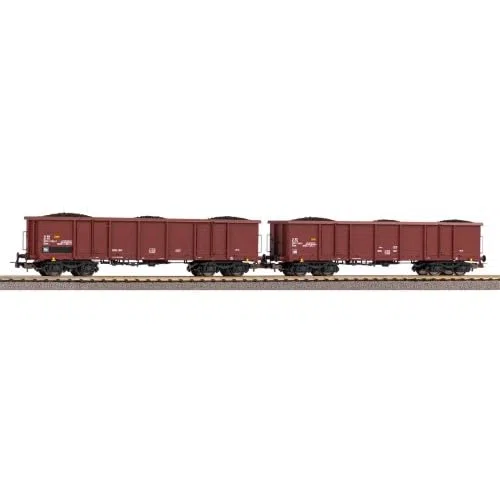 Piko 58287 H0-2er Set offene Güterwagen Eaos mit Kohleladung, FS, Ep.V