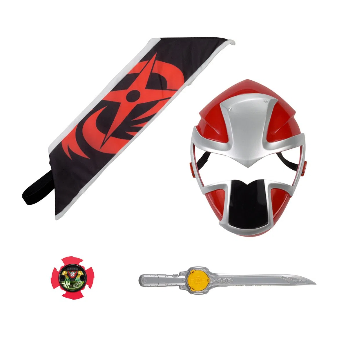 Power Rangers Ninja Steel Ranger Hero Set, rote Actionfigur