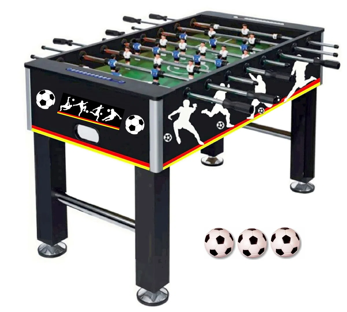 Izzy Multifunktionale Spieltische 4-in-1-Tisch und Einzeltisch für Tischfußball, Billardtisch, Tischtennis, Speedhockey, Billard und Tischtennis