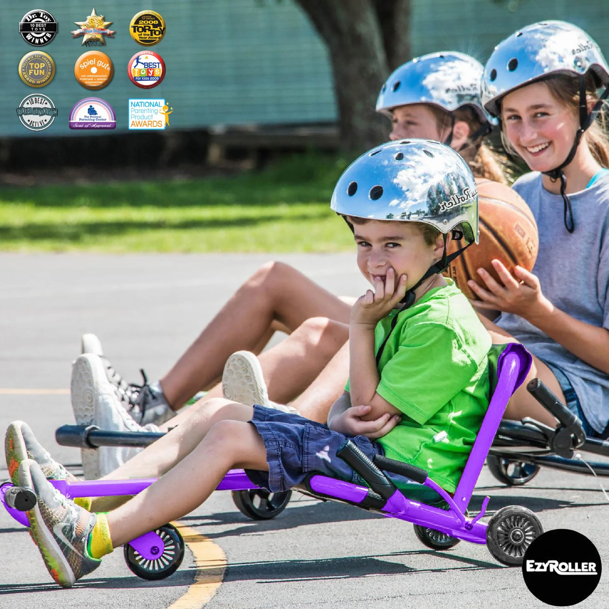EzyRoller Classic Kinderfahrzeug Dreirad Sitz Spielzeug, Farbe: lila