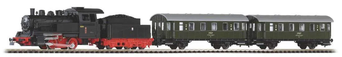 97933 Start-Set Dampflok Personenzug PKP Bettung