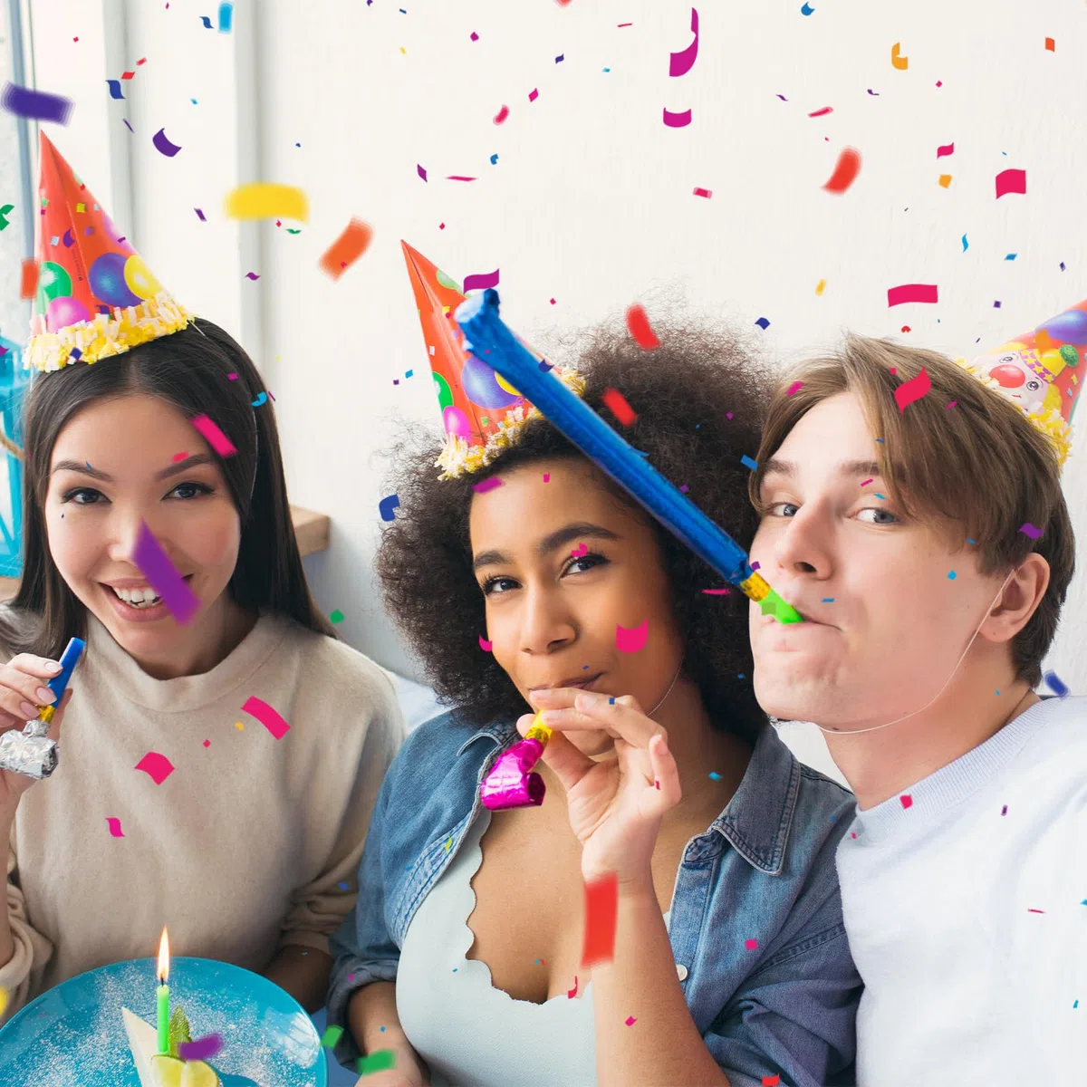 30 Stück Tröte Kindergeburtstag, Kinder Jubel Partytröten Farbig Gemischt Party Tröte Kindergeburtstag Luftrüssel Krachmacher Tröten Für Neujahr Geburtstag Party Graduierung Weihnachten