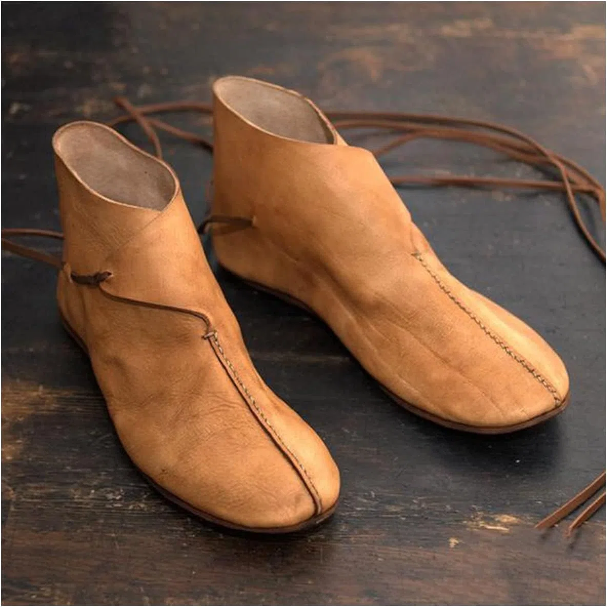 Renaissance Mittelalter Männer Stiefel Ritter Prinz Schuhe Vintage PU Leder Stiefel Kurzsohle Schuhe Rollenspiel Piraten Kleidung Zubehör