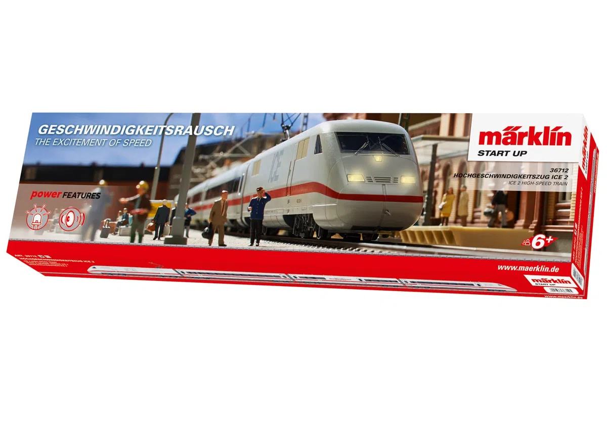 Märklin Start up 36712 - Modelleisenbahn Zugpackung Ice 2, DB AG, Epoche V, Spur H0