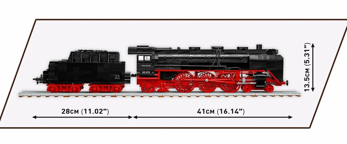 COBI DR BR 03 Steam Locomotive, Schwarz
