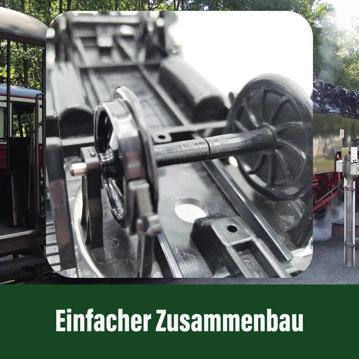 Gedeckter Güterwagen braun - Selbstbauwagen/Bausatzwagen - Gartenbahn Spur G