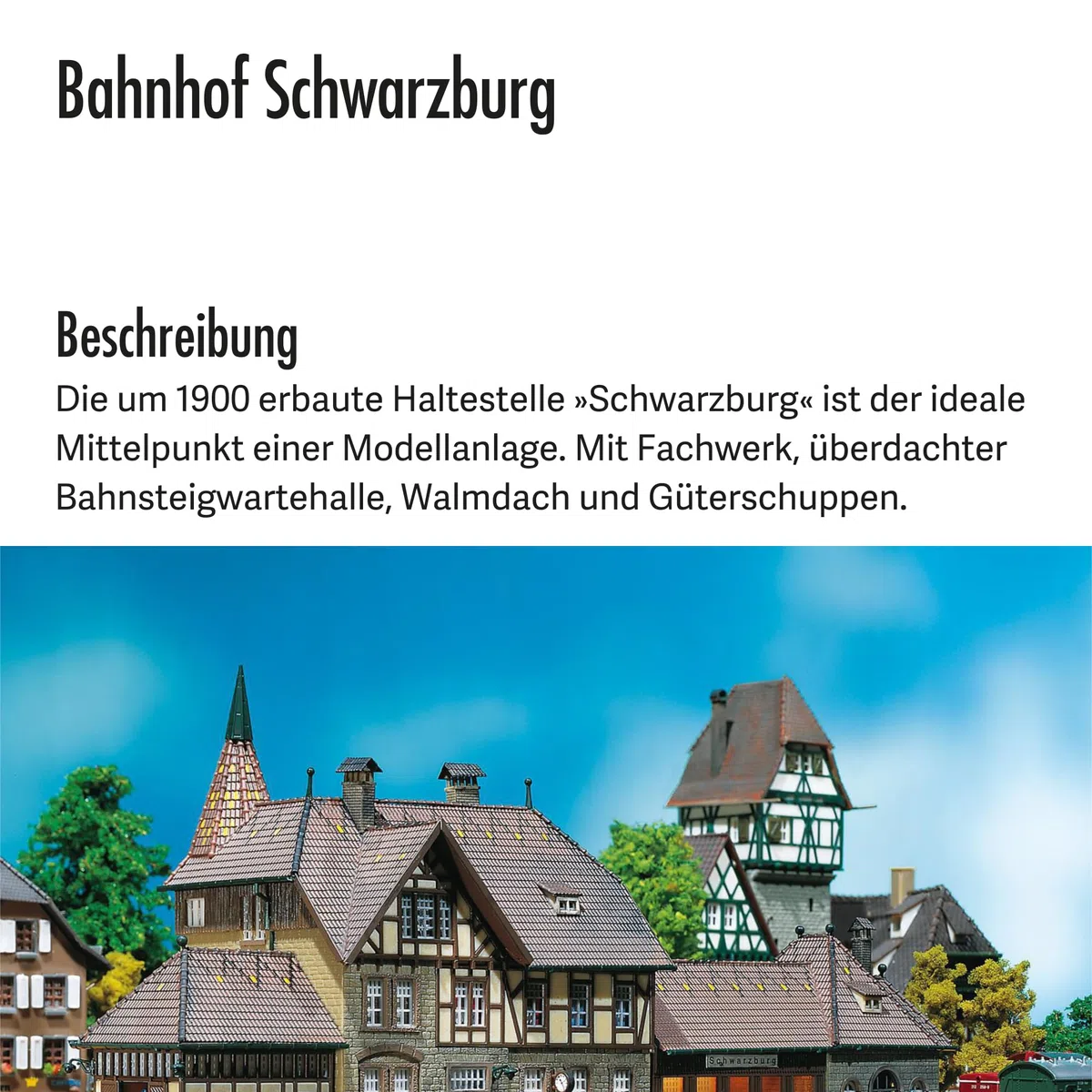 FALLER 212111 - Bahnhof „Schwarzburg“, 27.6 x 7.1 x 38.9 cm