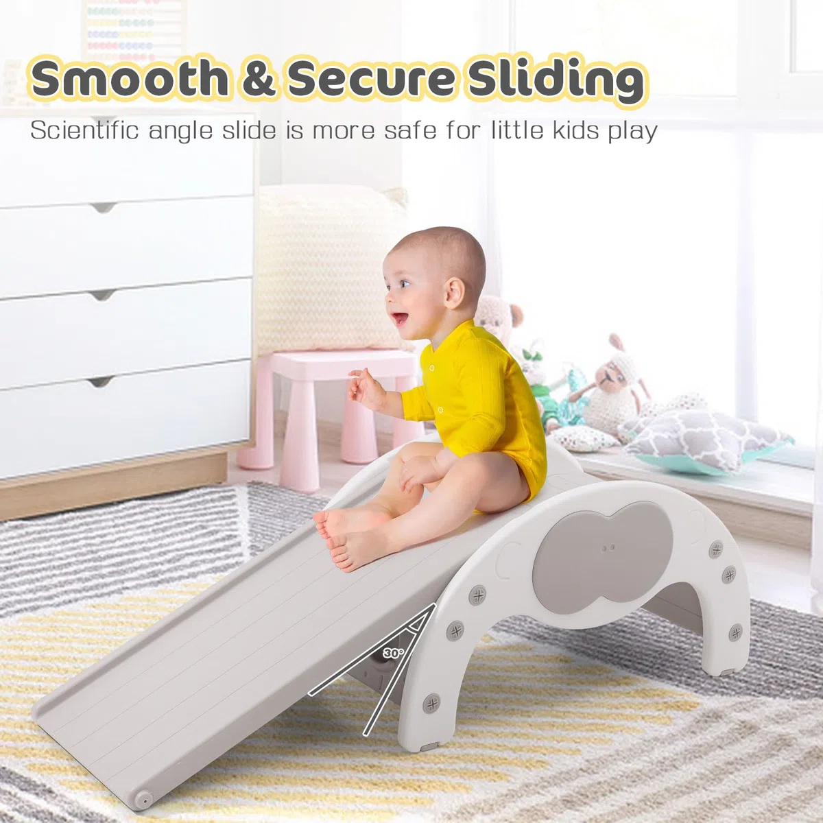 3 in 1 Montessori Indoor Klettergerüst Set für Kinder, Mittelgroßer Indoor-Spielplatz Kleinkinder-Kletterspielzeug Spielzeug