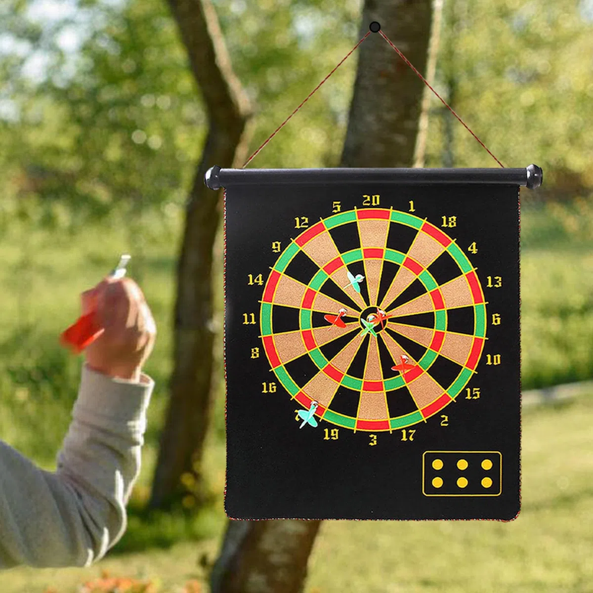 Kids Dart Board, Dart Board für Kinder - Party Play Game Indoor Outdoor,Magnetisches Dartboard doppelseitiges -Brettspiel für Kinder Erwachsene im Innen- und Außenbereich