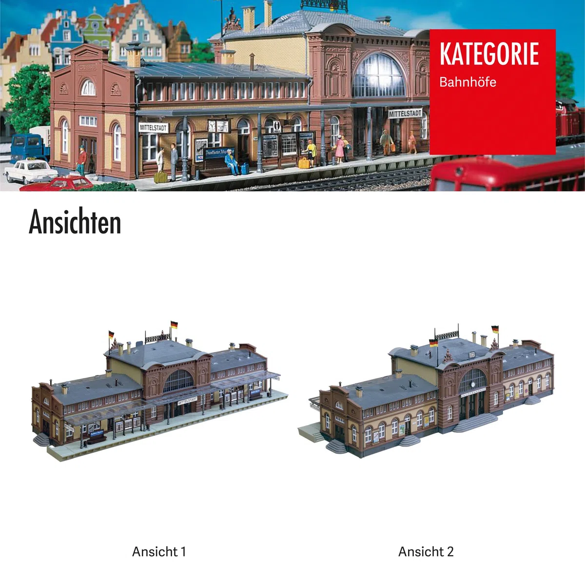 Faller 110115 H0 Bahnhof Mittelstadt, Verschieden