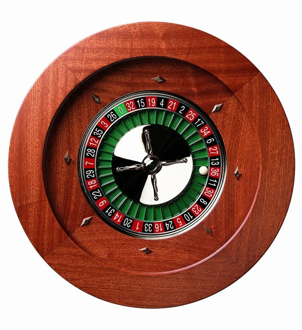 Dal Negro Montecarlo 50cm Mahogany Roulette Wheel (Quadratto)