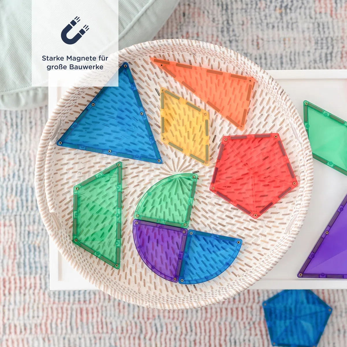 CONNETIX Erweiterungspaket Regenbogenform, 36 Stück, Mehrfarbig