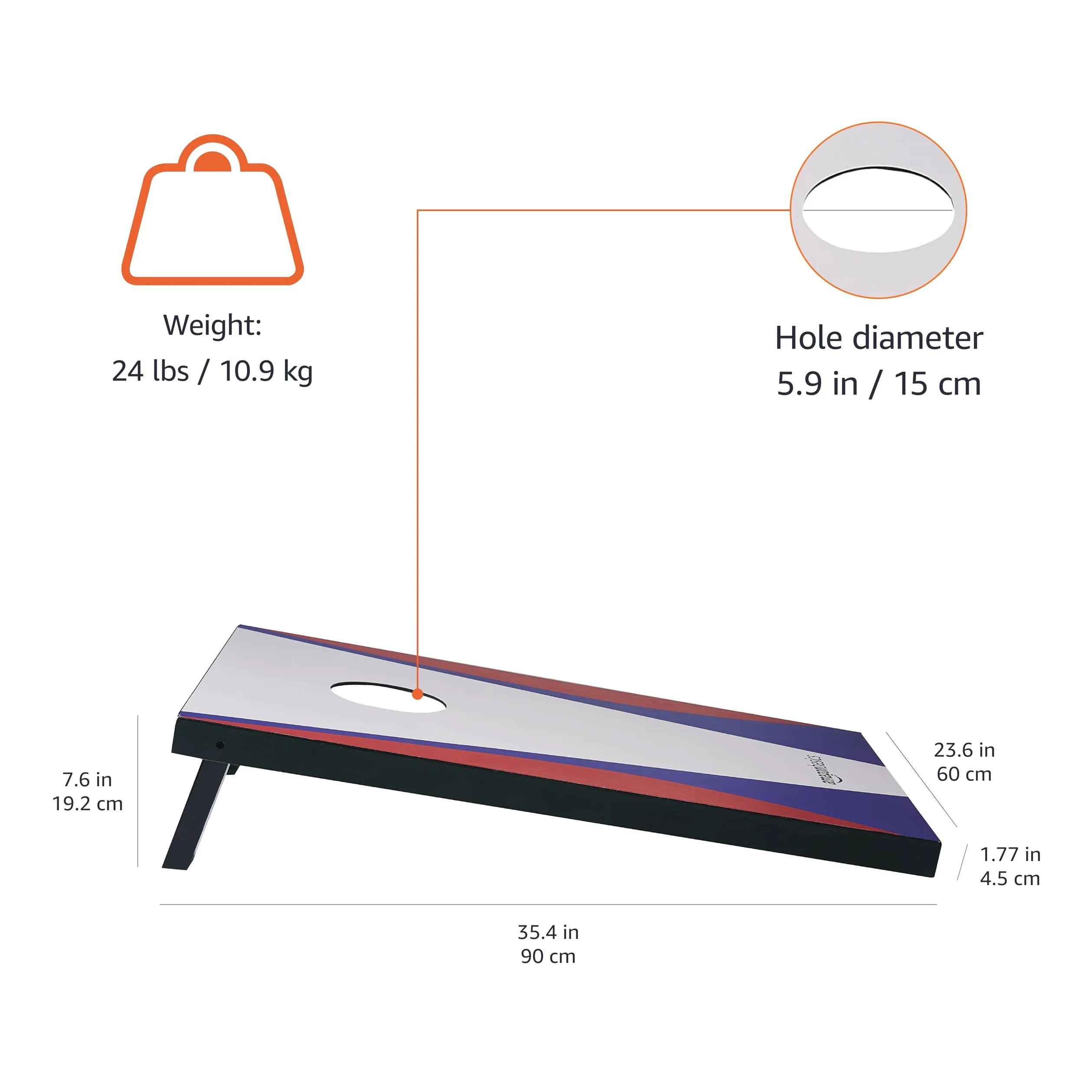 Amazon Basics Cornhole Set