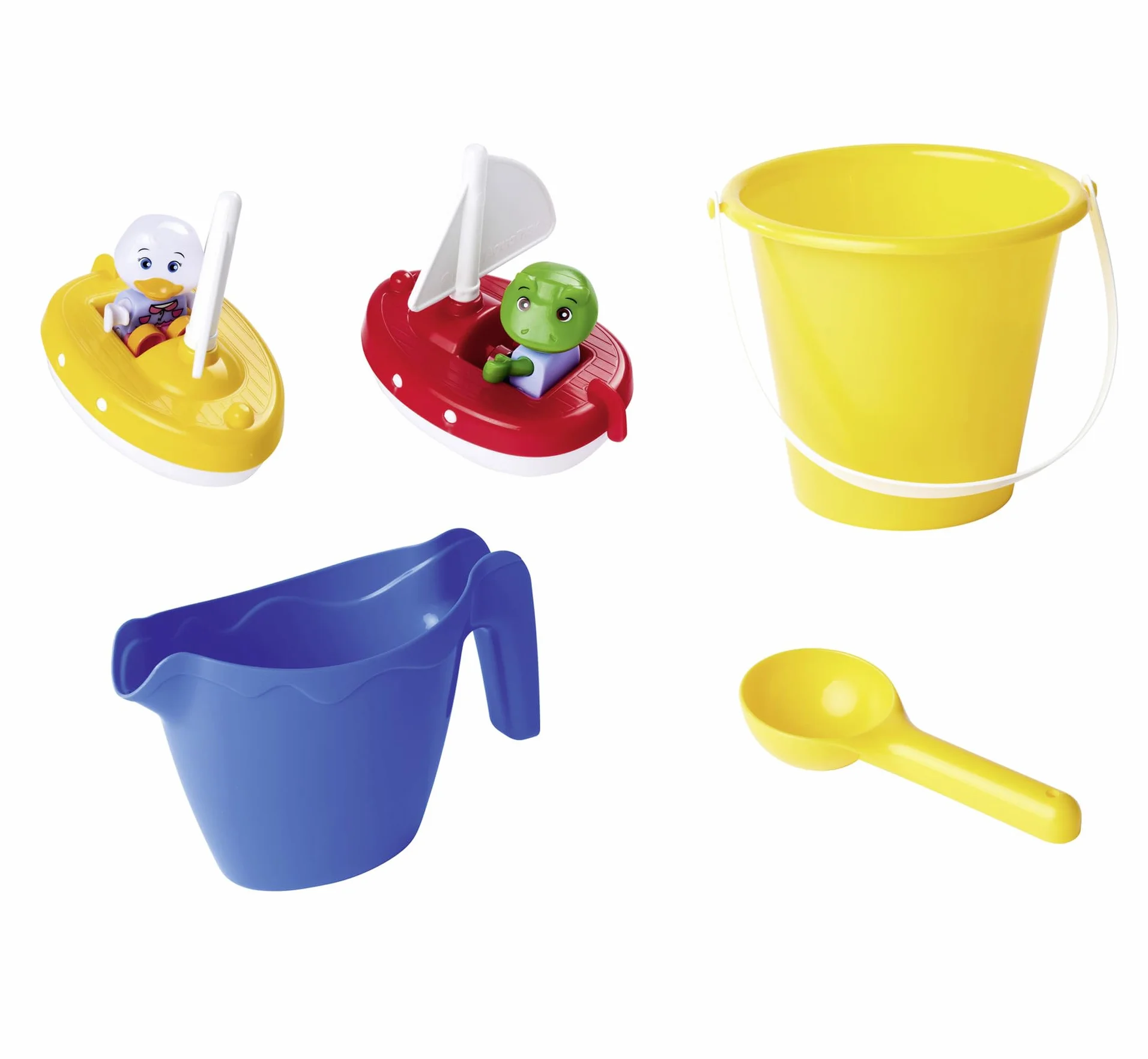 AquaPlay Wassertisch - großes Outdoor-Wasserspiel (100 x 58 x 90 cm) für Kinder ab 3 Jahre, Wasserspielzeug mit Handpumpe, Schlauchanschluss, Spritzfunktion und Zubehör