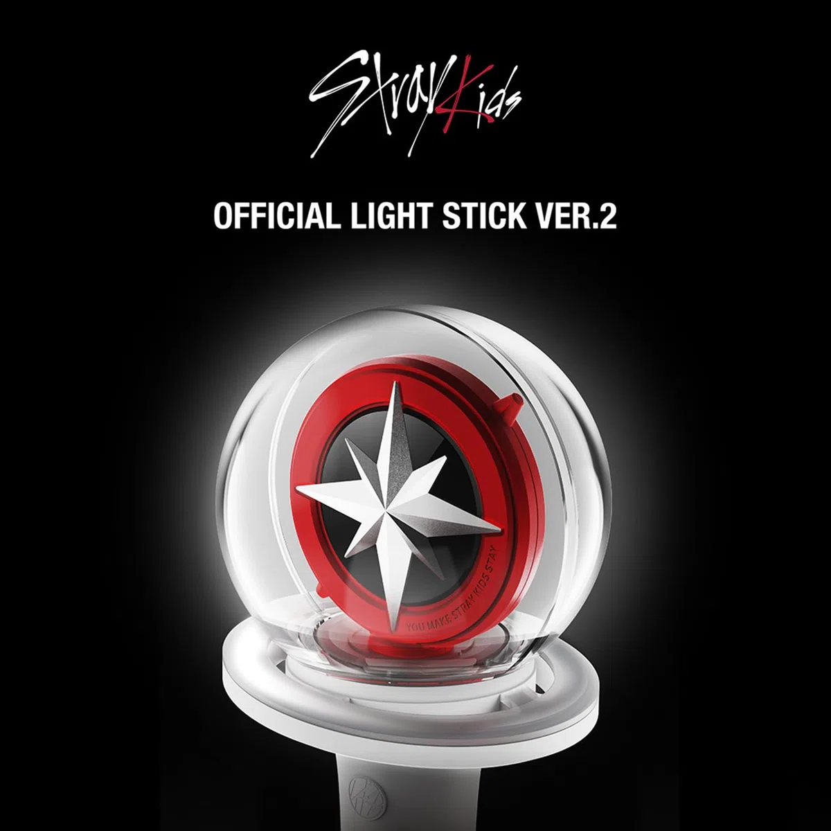 STRAY-KIDS OFFICIAL LIGHT STICK Ver.2 + 1 Miniature Keyring