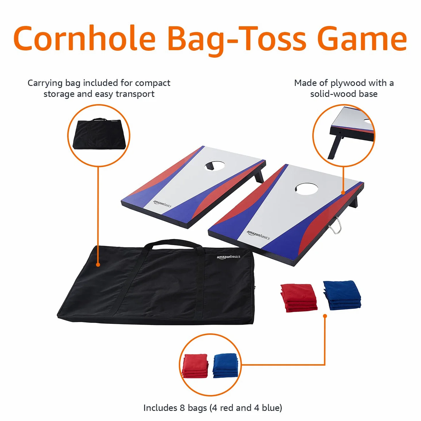 Amazon Basics Cornhole Set