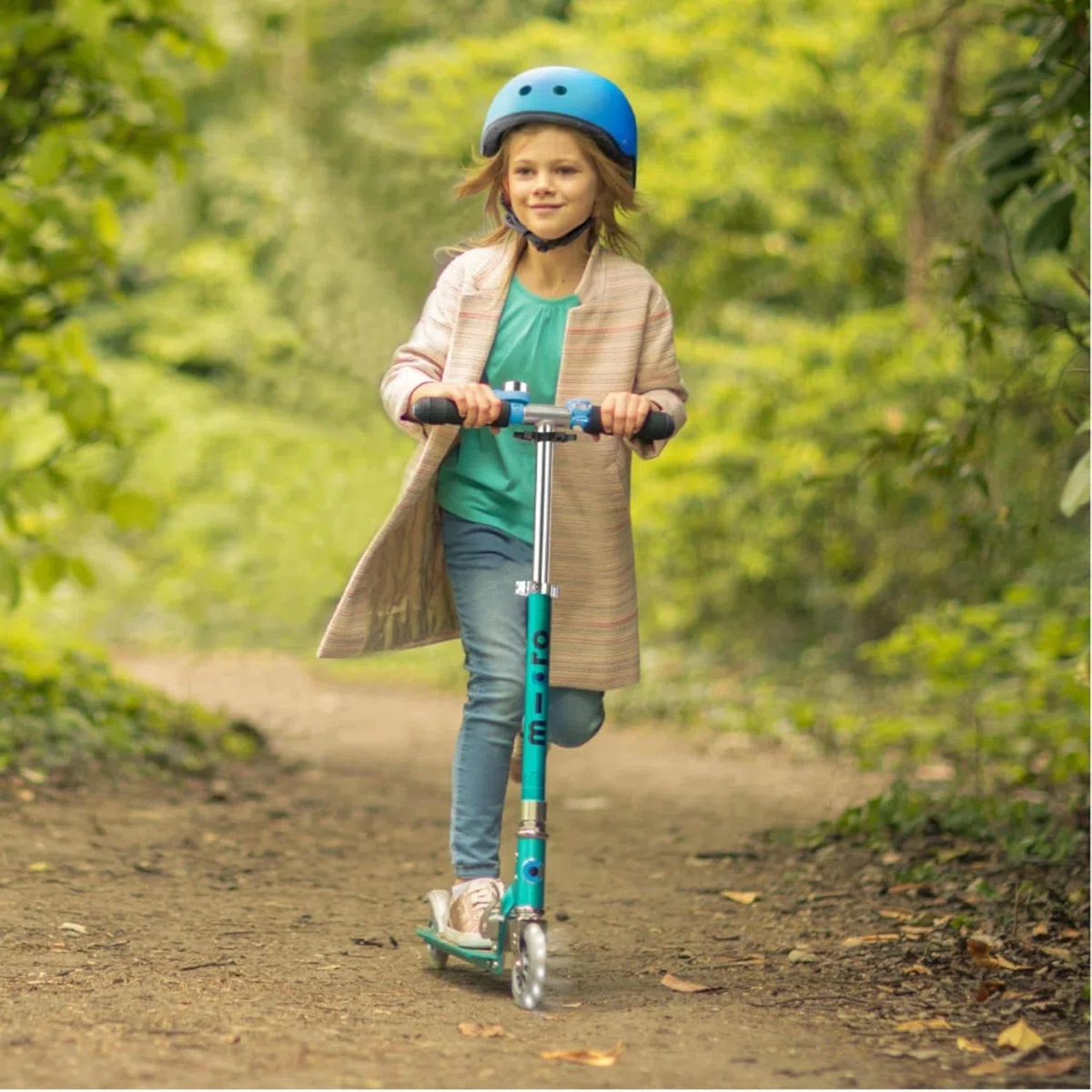 Micro Mobility SA0179 Sprite Tretroller, Petrol, 64 x 11 x 22 cm