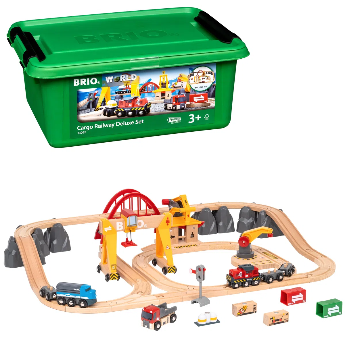 BRIO World 63309700 Frachten Set Deluxe - Empfohlen ab 3 Jahren