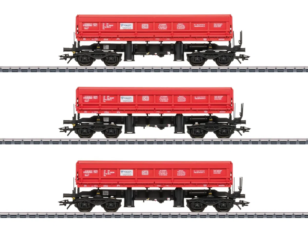 48458 H0 Seitenkippwagen-Set, DB Schenker, Ep. VI