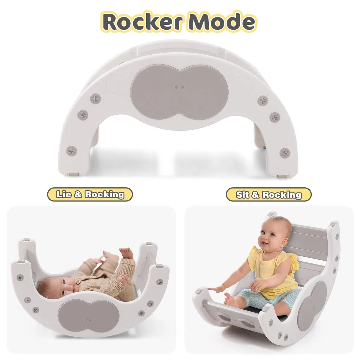 3 in 1 Montessori Indoor Klettergerüst Set für Kinder, Mittelgroßer Indoor-Spielplatz Kleinkinder-Kletterspielzeug Spielzeug