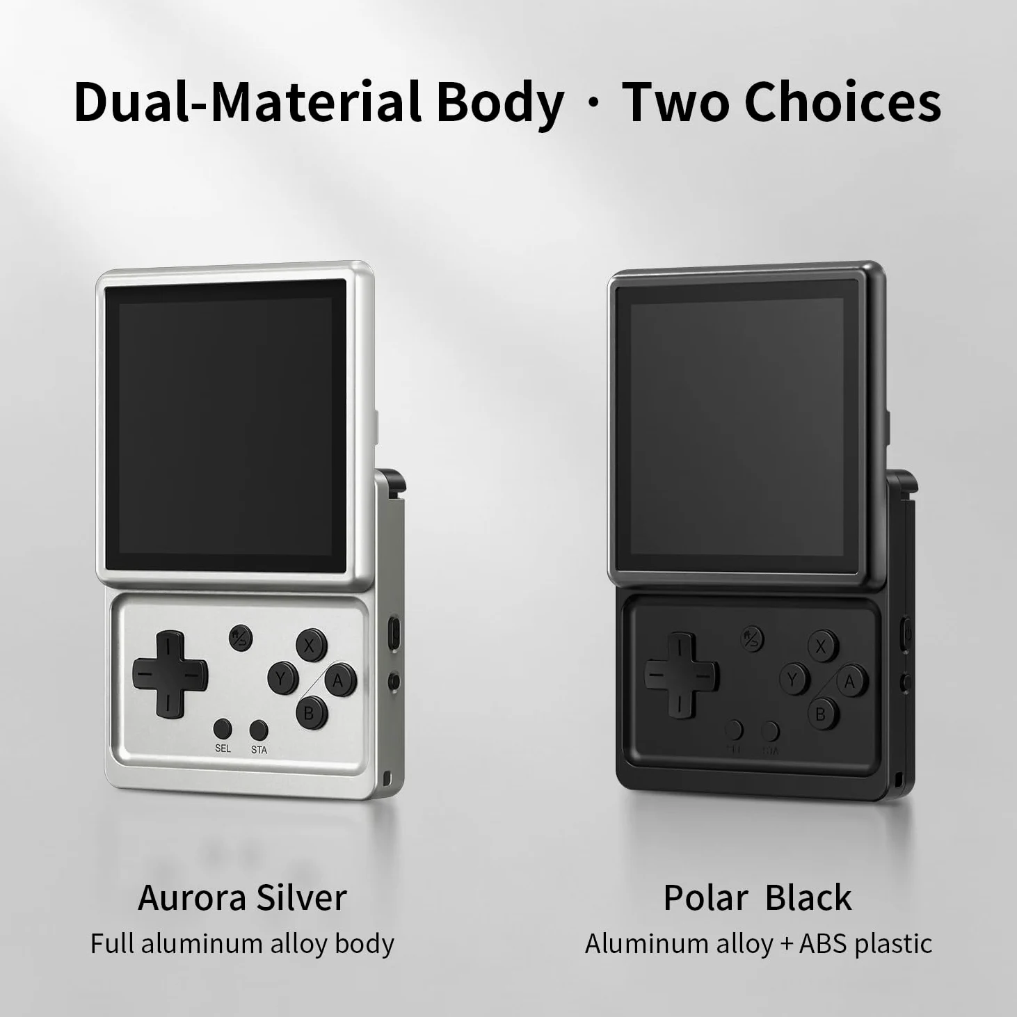 RG Rotate Retro Handheld Game Console, 3,5-Zoll-Schwenkdisplay Android-Portabel Player, Unisoc T618-Chip 3GB+32GB, 2000 mAh-Batterie, Aluminiumlegierung + Kunststoff