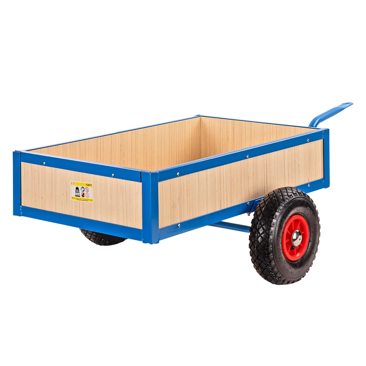 DEMA Gokart Anhänger Tretauto Transportanhänger 100 kg Luftbereifung | Kinderfahrzeug, Lastenanhänger, Handwagen, Bordwände abnehmbar, Luftreifen, Garten, Spielzeugtransport