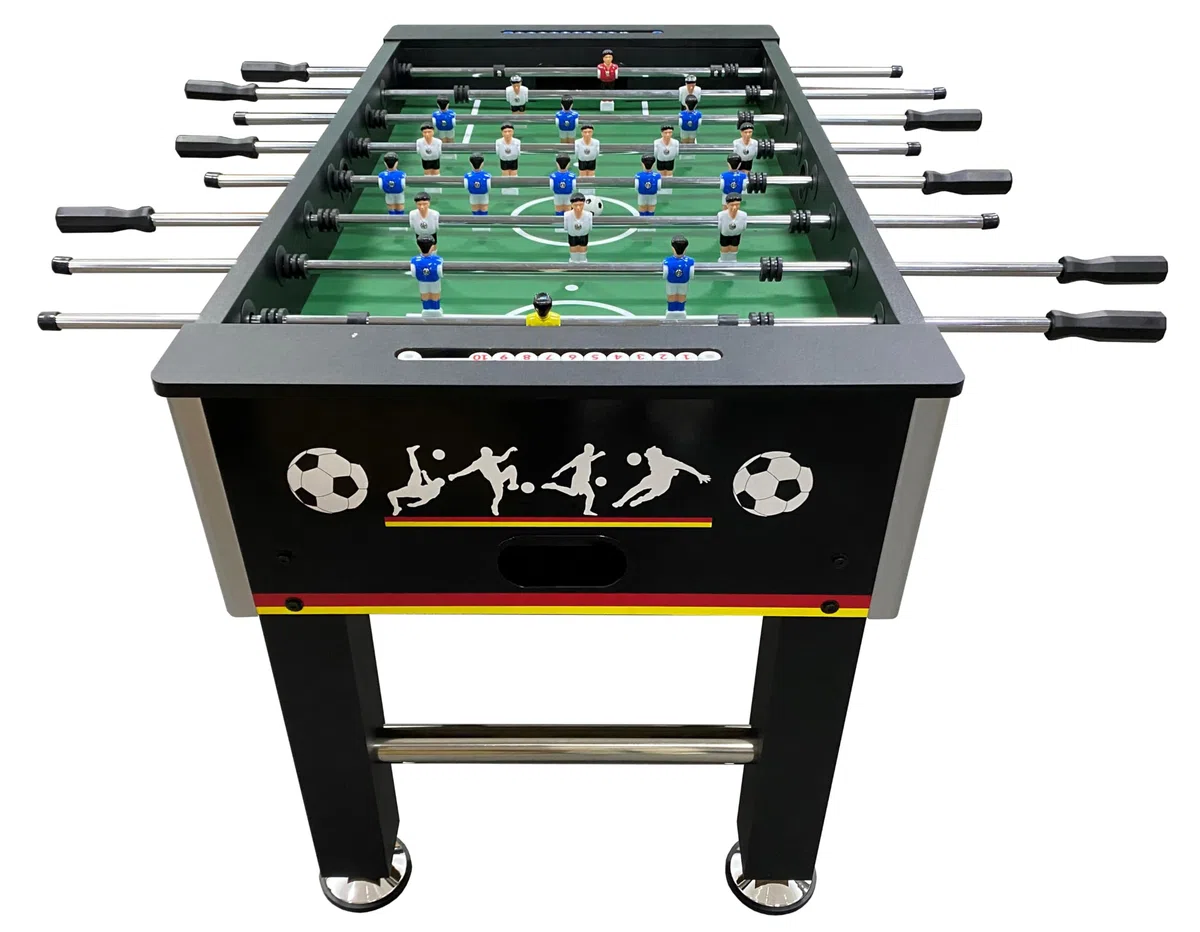 Izzy Multifunktionale Spieltische 4-in-1-Tisch und Einzeltisch für Tischfußball, Billardtisch, Tischtennis, Speedhockey, Billard und Tischtennis