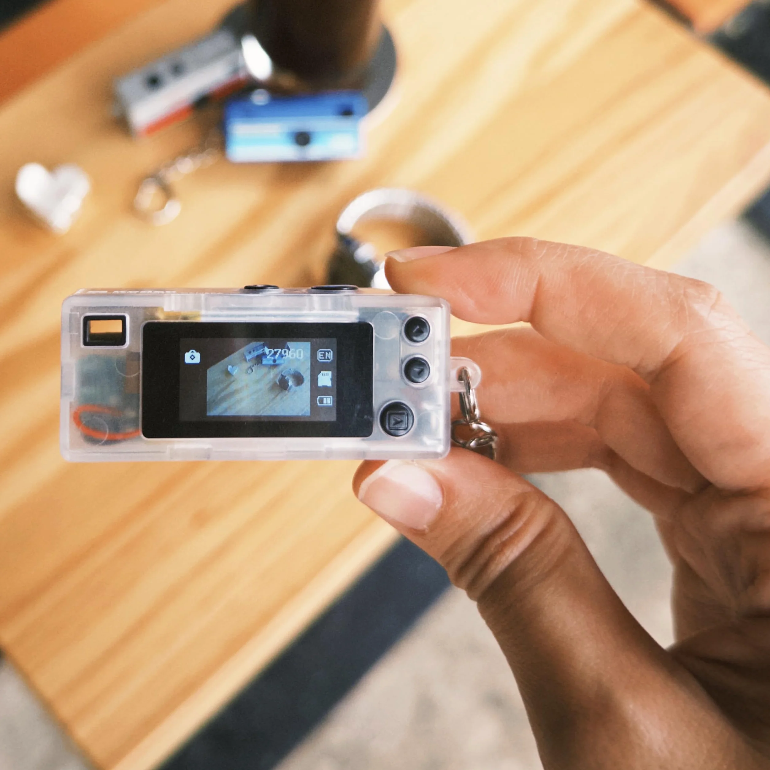 KODAK CHARMERA Schlüsselanhänger Digitalkamera Blind Box Ganzes Set (6 Stück)Mini Kamera,Digitalkamera,Videoaufzeichnung,Filmsimulations1,6MP Micro-SD-Kartensteckplatz Anfänger Jugendliche Erwachsene