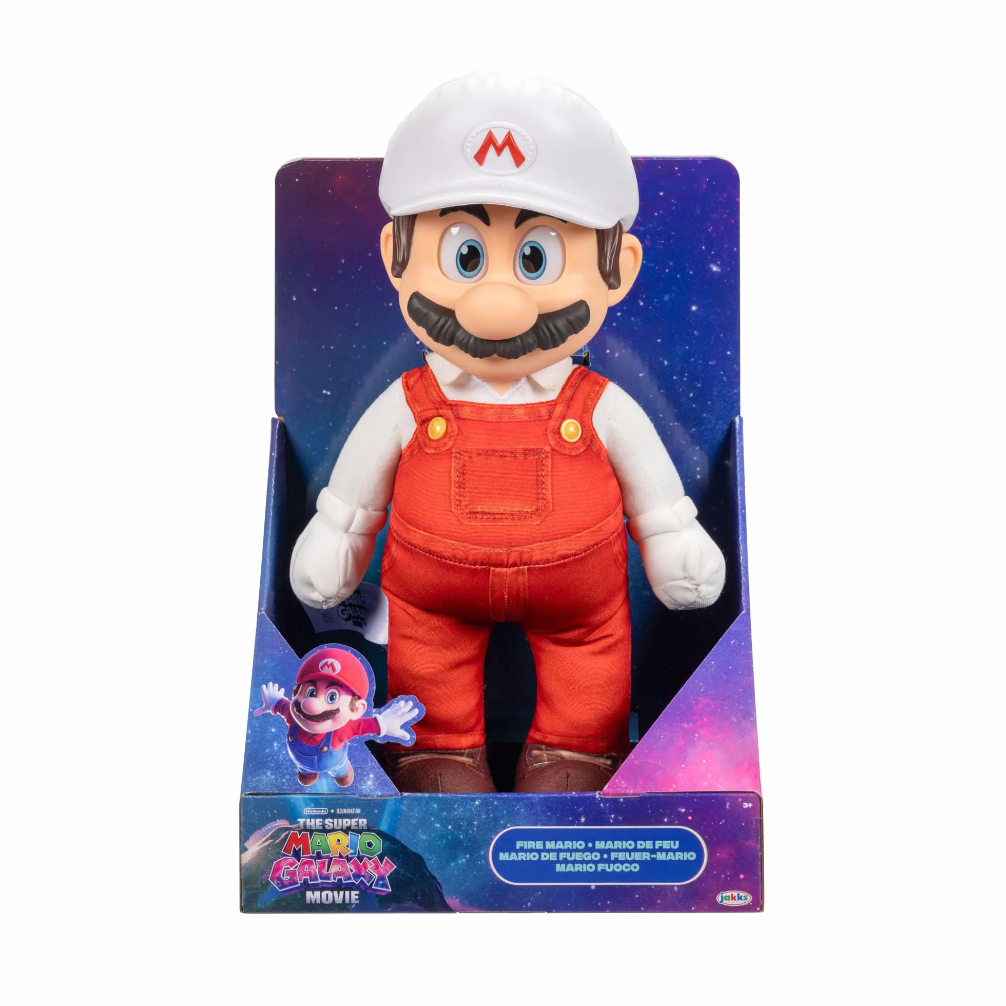 Super Mario Galaxy Fire Mario Plüschtier 35 cm offiziell lizenziert Jakks Pacific Nintendo Sammlerstück