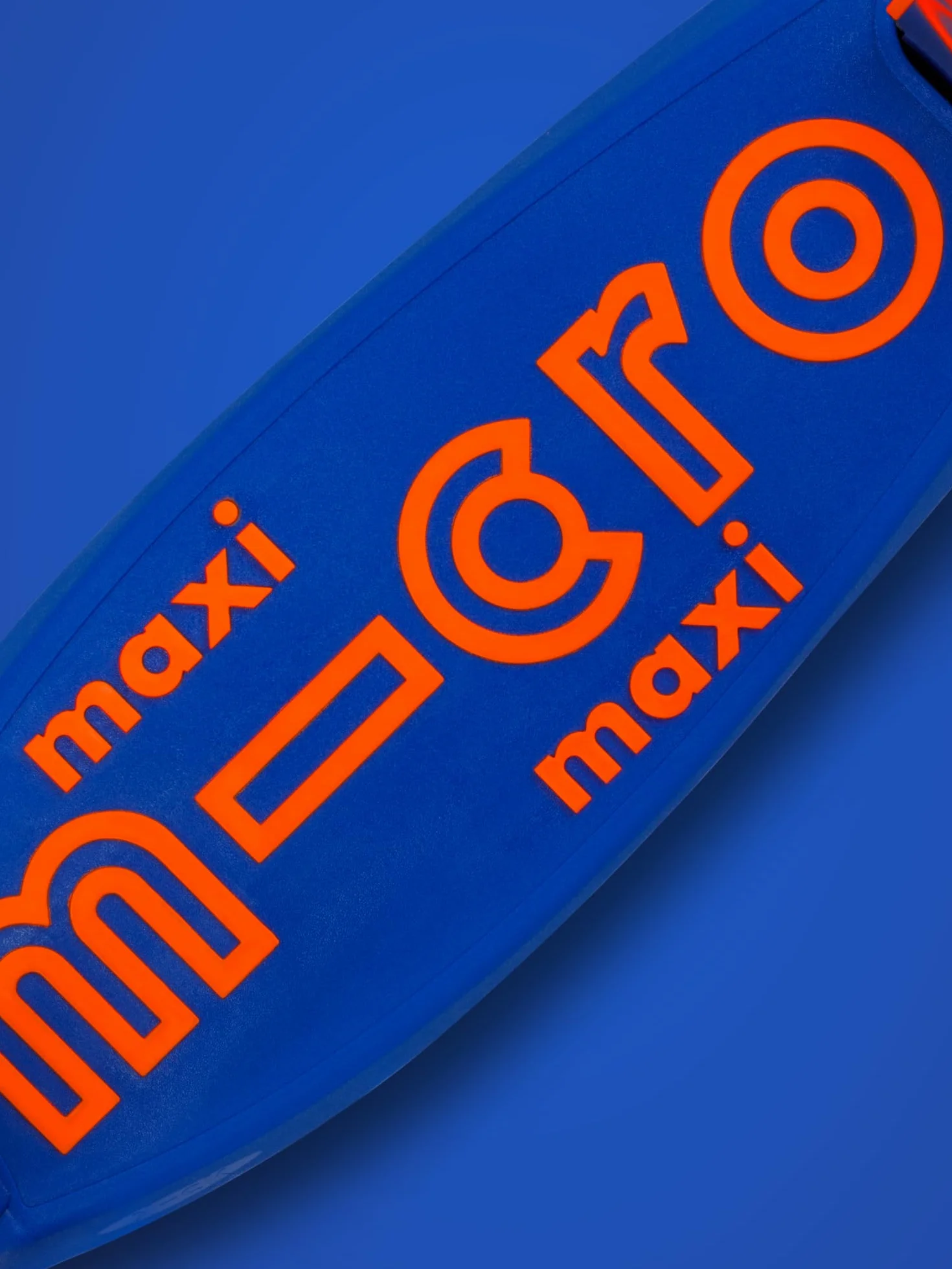 Maxi-Roller für Kinder, Micro Deluxe, Neonorange, LED