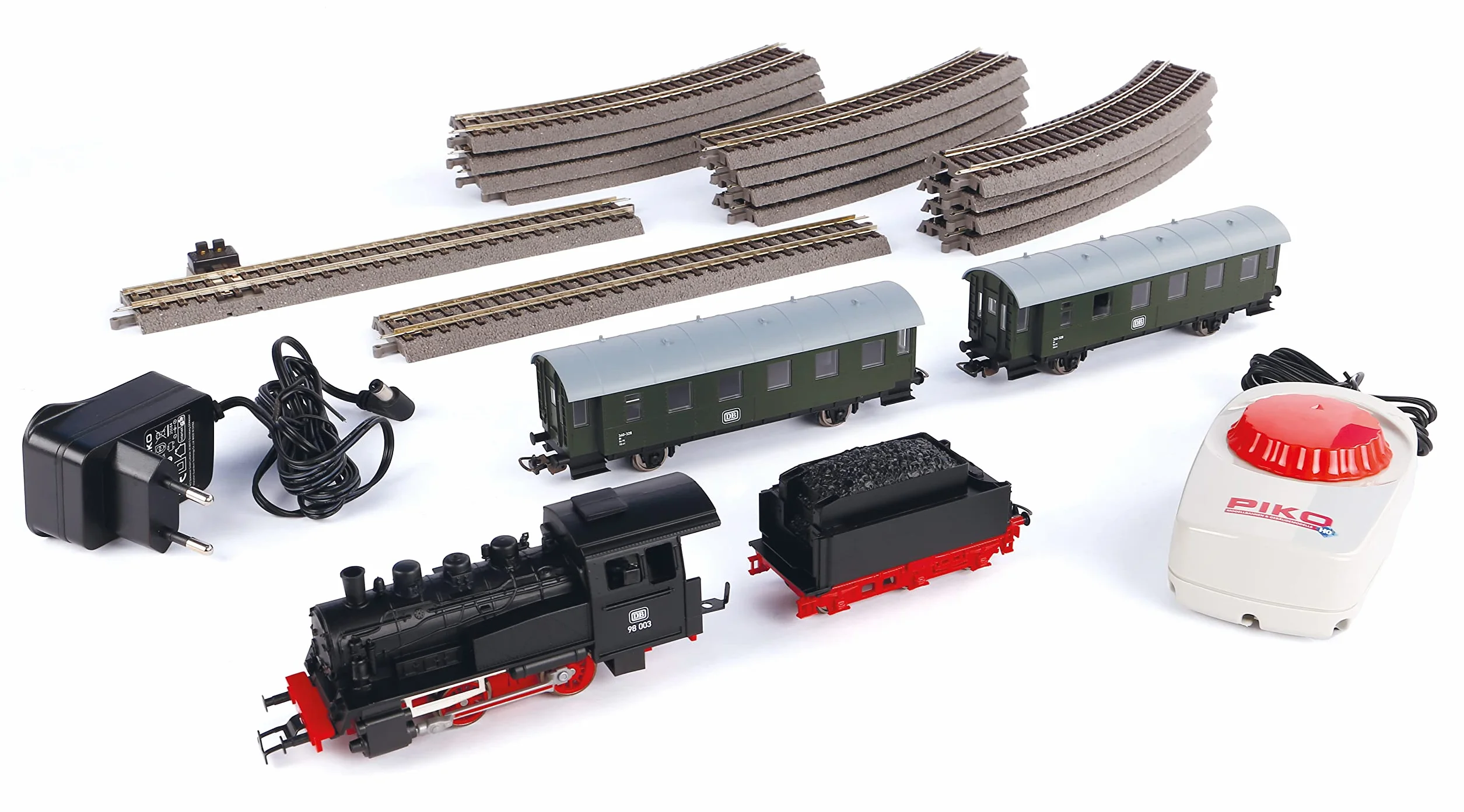 Piko H0 57112 H0 Start-Set Personenzug, Schwarz, 110 x 88 cm