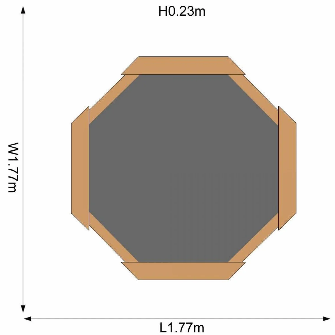 Plum Giant Sandkasten XXL aus Holz I Großer Holz-Sandkasten mit Abdeckung für mehrere Kinder I Robuste Sandkiste für Garten I Gartenspielzeug ab 18 Monaten