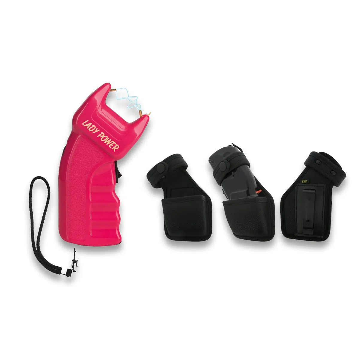 Set Elektroschocker PTB Lady Power 200.000 V mit Holster für Power 200/Lady Power