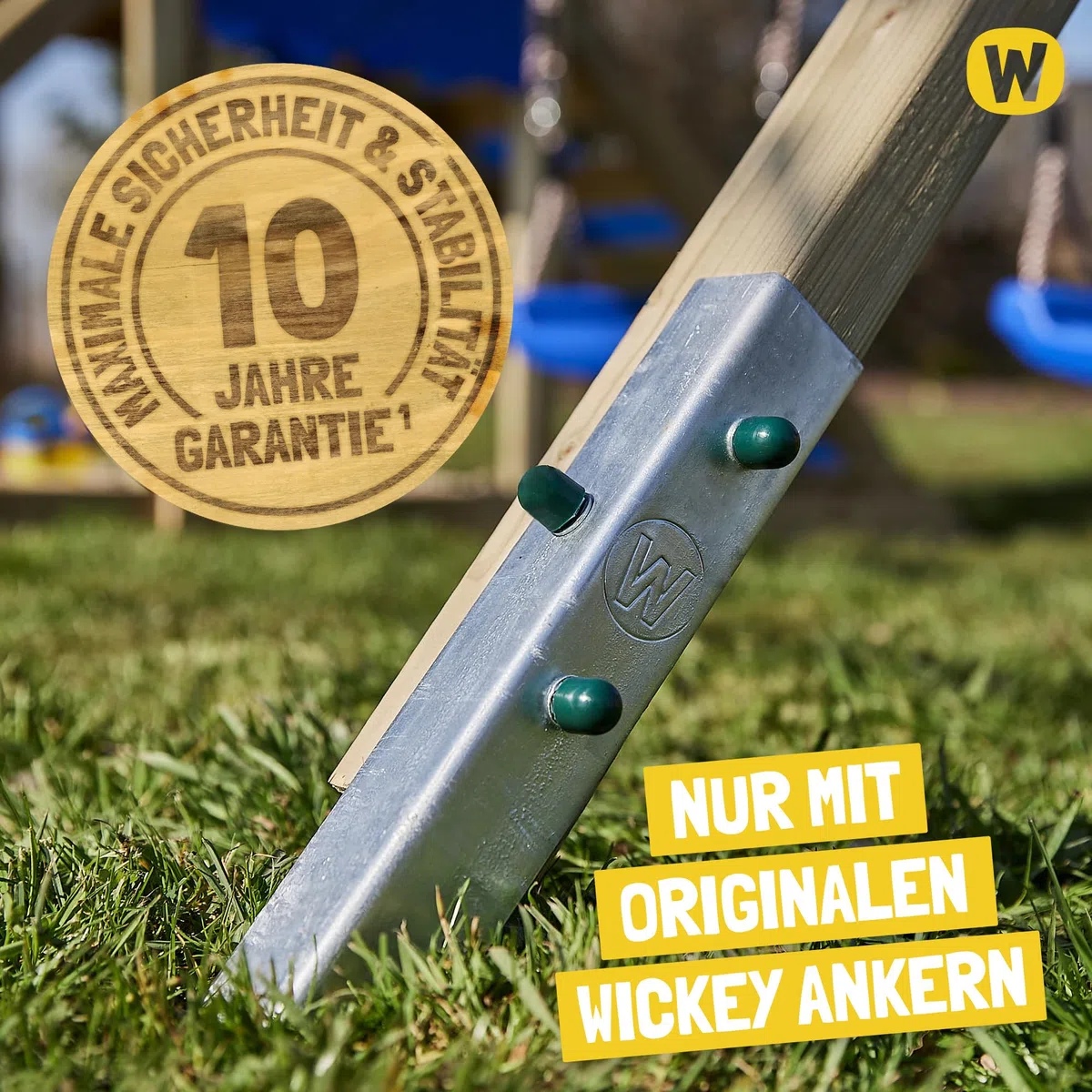 Disney's Der König der Löwen Story Spielturm von Wickey - Klettergerüst, Kletterturm, Gartenspielgerät für Kinder - Outdoor Garten Spielplatz aus Holz mit Sandkasten